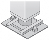 Крепление к полу подставок и аппаратов RATIONAL 8700.0317 в компании ШефСтор